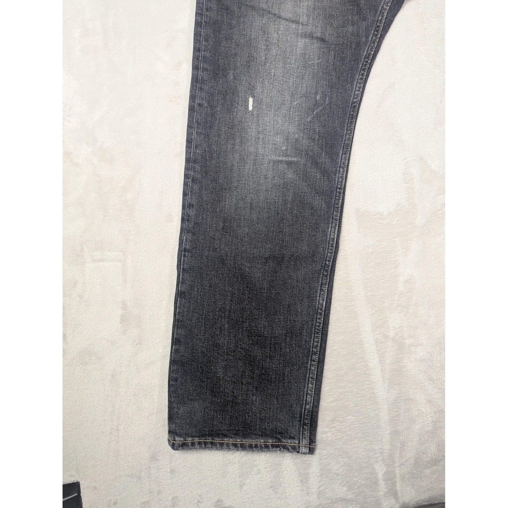 Calvin Klein Jeans  Mens 36x32 Gray CKJ 056 Athletic Taper Distressed Denim - Picture 8 of 16
